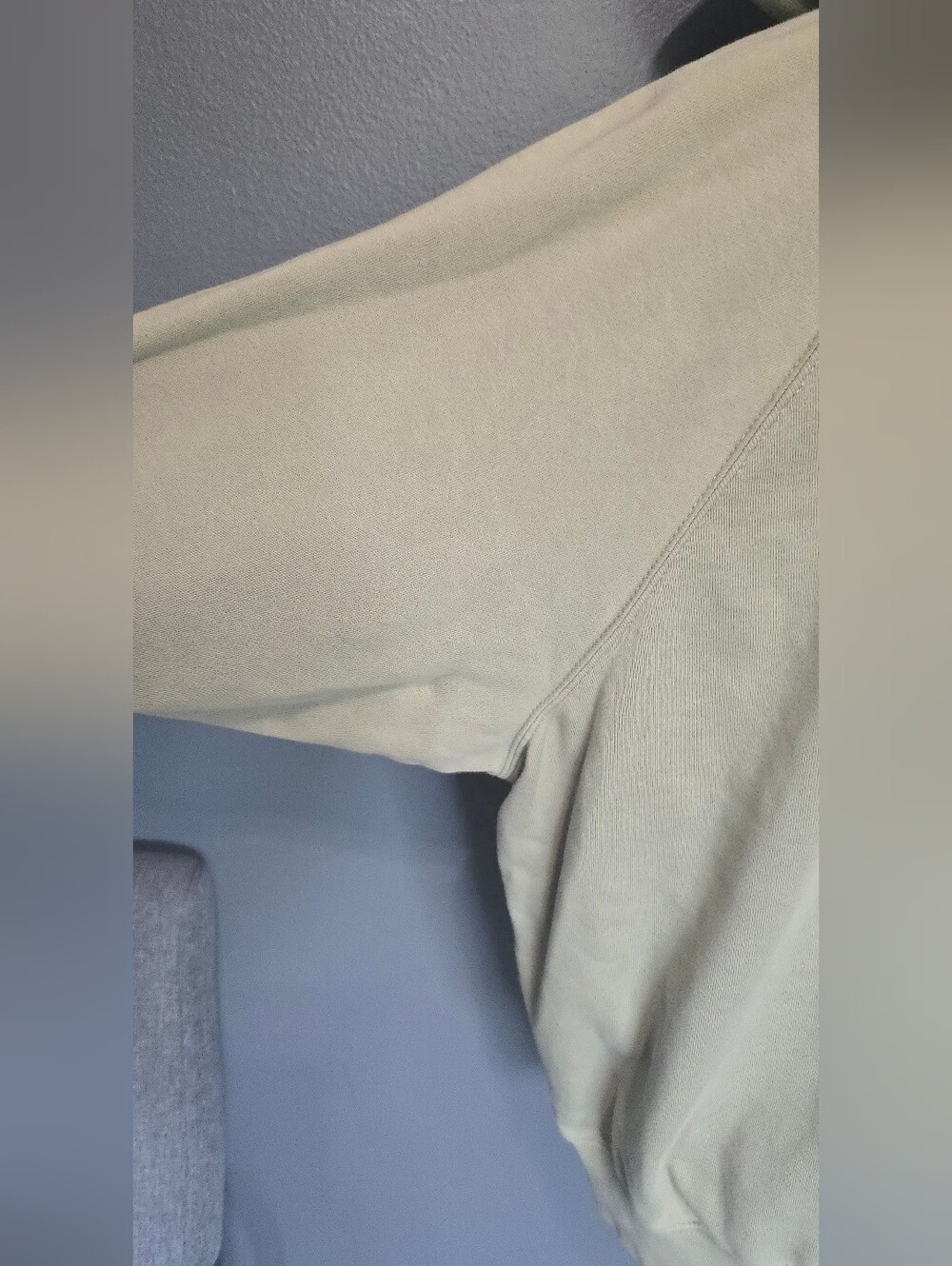 Essentials Sage Green Three-Quarter Sleeve '1977' Hoodie - Picture 7 of 11